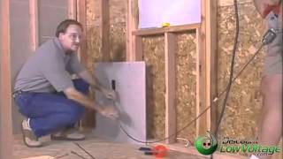 How to Run Cable Through the Wall Demonstration – Easy Home Cabling Installation – YouTube [upl. by Adikam]