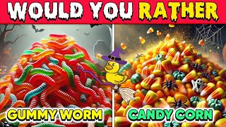 Would You Rather  HALLOWEEN Candy Edition 🍬 Quiz Time Challenge [upl. by Liva]