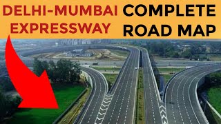 Delhi Mumbai Expressway  India’s Longest Expresswayजानें 5 states 1350 KM का पूरा ROUTE [upl. by Novah98]