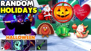 Blox Fruits But The RANDOM Holidays Choose my Build For PvP [upl. by Eiralam242]