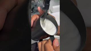 How to steam milk for latte art coffee satisfying shorts youtubeshorts Barista Ali [upl. by Spring]