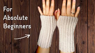 SO EASY Cute Crochet Fingerless Gloves [upl. by Leitao224]