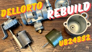 Rebuild Dellorto UB24BS2 Carburetor 1968 Benelli 350 Montgomery Wards Riverside [upl. by Yereffej]