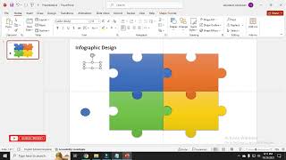 Puzzle Theme PowerPoint Infographic Design  PowerPoint Creativity  Video 3  1000subscriber [upl. by Llerad]