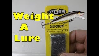 How to Weight a Lure  With Suspendots [upl. by Atikat517]