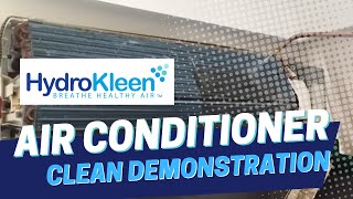 HydroKleen Air Conditioner Clean Demonstration [upl. by Illek749]