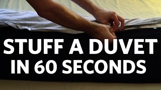 How to Stuff a Duvet Cover in 60 Seconds [upl. by Einhorn12]