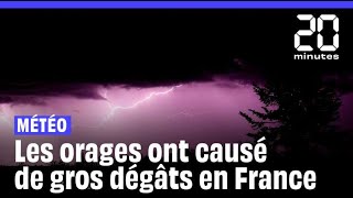 Météo  Grêle et coulée de boue… les orages ont causé de gros dégâts et fait une victime [upl. by Anaderol998]