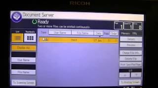 Training  Document Server  Retrieving Documents on Ricoh Printer  Ricoh Wiki [upl. by Sander]