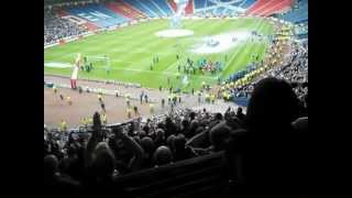 The Hearts Song in full  Scottish Cup Final 2012 Hearts 5 Hibs 1 [upl. by Sharlene735]