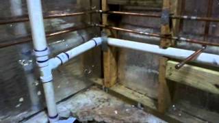 New basement bathroom plumbing [upl. by Stockwell]