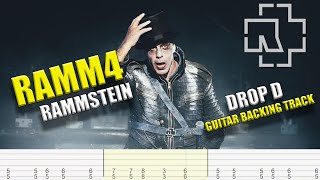 Rammstein  Ramm4 Rammvier LIVE  TAB  GUITAR BACKING TRACK [upl. by Aennaej216]