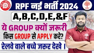 RPF NEW VACANCY 2024  RPF GROUP A B C D KYA HAI   RPF GROUP WISE CUT OFF  RRB RPF NEW VACANCY [upl. by Inaffit]