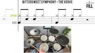 How to Play 🥁 Bittersweet Symphony The Verve [upl. by Notsirk518]