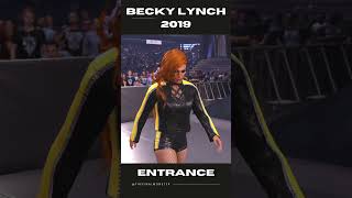 Becky Lynch 2019 Entrance on WWE 2K24 shorts entrance wwe2k [upl. by Yelsna857]