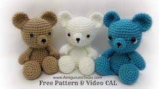 Crochet Bear Video Tutorial [upl. by Feodore]