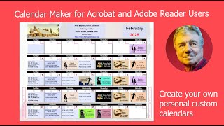 Create Custom Calendars Acrobat Pro DC and Adobe Reader [upl. by Helve114]