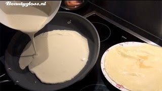 Recept pannenkoeken maken [upl. by Creedon623]