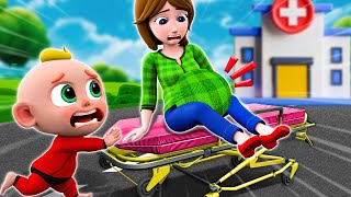 Pregnant Mommy Got A Boo Boo  Taking Care of Mommy  More Funny Kids Songs amp Nursery Rhymes [upl. by Reffinnej]