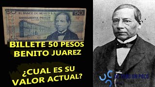 Billete 50 Pesos Benito Juarez 1981 [upl. by Ciri]