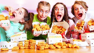 WHO CAN EAT MOST CHICKEN NUGGETS wthe Norris Nuts [upl. by Notyarb]