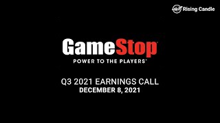 Gamestop GME Q3 2021 earnings call [upl. by Namaj]