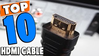 Top 10 Best Hdmi Cables Review In 2024 [upl. by Eelloh]