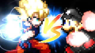 Goku vs Mario  Sprite Animation [upl. by Wulf461]