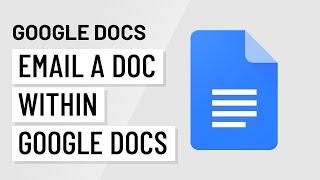 Google Docs Email a Doc as an Attachment [upl. by Ramedlav947]