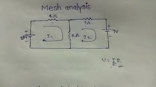 Mesh analysis problem in telugu [upl. by Carny]