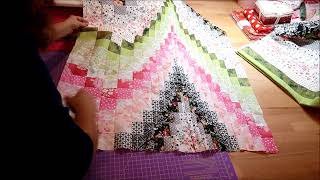 EPISODE 127 4  BARGELLO QUILT Tutorial  Part 4 [upl. by Aronek]