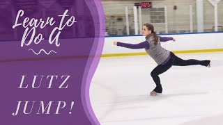 Learn To Do A Lutz Jump  In Figure Skates [upl. by Hellene631]