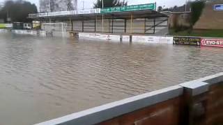 Tiverton Town Football Club Flooding  December 2012 [upl. by Alvis]