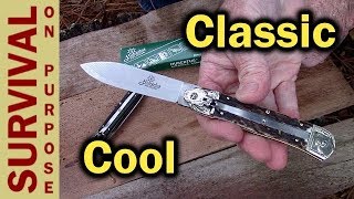 Hubertus Springer Lever Lock Switchblade Knife Review [upl. by Hairam679]