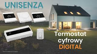 UNISENZA termostat cyfrowy DIGITAL Purmo [upl. by Lawton78]