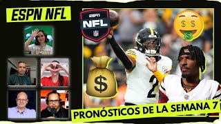 JUSTIN FIELDS JAYDEN DANIELS y LIONS protagonistas de nuestros PRONÓSTICOS DE SEMANA 7  ESPN NFL [upl. by Olivann]