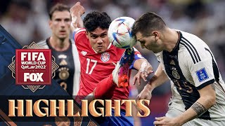 Costa Rica vs Germany Highlights  2022 FIFA World Cup [upl. by Nomelc]