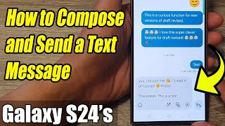 Galaxy S24S24 Texting Basics How to Send a Text Message [upl. by Jemmie]