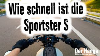 TOP SPEED der HarleyDavidson Sportster S 2023  Höchstgeschwindigkeit  Test harleydavidson 4k [upl. by Daughtry]