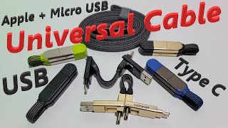 Universal Cable inCharge X USB  Apple  Micro USB  Type C [upl. by Lempres]