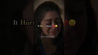 It hurts a lot 💔😣 sad broken reality emotional pain lonely ytshorts fyp motivation love [upl. by Aikim]