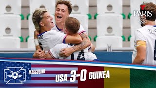 Highlights amp Goles USA vs Guinea 30  Juegos Olímpicos París 2024  Telemundo Deportes [upl. by Doownil]