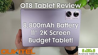 Oukitel OT8 Tablet Review  11quot 2K Display 8800mAh Budget Tablet [upl. by Rosalie]