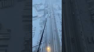 Video shows how snow is cleared from bridge cables in BC [upl. by Ennelram189]