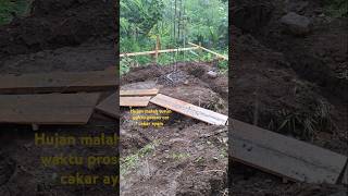 Proses cor cakar ayam hujan juga mulai turunshorts [upl. by Edac321]