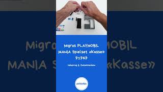 Migros PLAYMOBIL MANIA Spielset «Kasse» 71767 shorts migros playmobil playmobilmania unboxing [upl. by Ayatal]