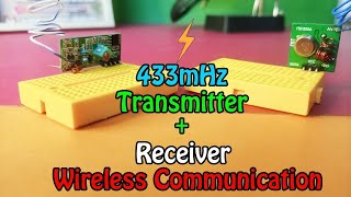 433mhz RF Transmitter and Receiver Module Tutorial [upl. by Strander326]