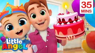 Birthday Song  More Kids Songs amp Nursery Rhymes By Little Angel [upl. by Yddet]