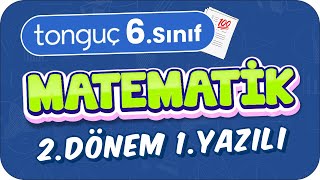 6Sınıf Matematik 2Dönem 1Yazılıya Hazırlık 📑 2024 [upl. by Yrehc166]