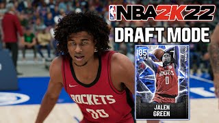 NBA 2K22 Draft Mode Sapphire Jalen Green Forces Michael Jordan to Rage Quit [upl. by Yttel]